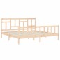 vidaXL Massivholzbett mit Kopfteil 200x200 cm vidaXL Massivholzbett mit Kopfteil 200x200 cm