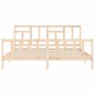 vidaXL Massivholzbett mit Kopfteil 200x200 cm vidaXL Massivholzbett mit Kopfteil 200x200 cm