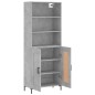 vidaXL Highboard Betongrau 69,5x34x180 cm Holzwerkstoff vidaXL Highboard Betongrau 69,5x34x180 cm Holzwerkstoff