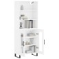 vidaXL Highboard Hochglanz-Weiß 69,5x34x180 cm Holzwerkstoff vidaXL Highboard Hochglanz-Weiß 69,5x34x180 cm Holzwerkstoff
