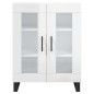 vidaXL Highboard Hochglanz-Weiß 69,5x34x180 cm Holzwerkstoff vidaXL Highboard Hochglanz-Weiß 69,5x34x180 cm Holzwerkstoff