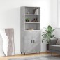 vidaXL Highboard Betongrau 69,5x34x180 cm Holzwerkstoff vidaXL Highboard Betongrau 69,5x34x180 cm Holzwerkstoff
