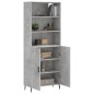 vidaXL Highboard Betongrau 69,5x34x180 cm Holzwerkstoff vidaXL Highboard Betongrau 69,5x34x180 cm Holzwerkstoff