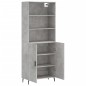 vidaXL Highboard Betongrau 69,5x34x180 cm Holzwerkstoff vidaXL Highboard Betongrau 69,5x34x180 cm Holzwerkstoff