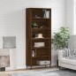 vidaXL Highboard Braun Eichen-Optik 69,5x32,5x180 cm Holzwerkstoff vidaXL Highboard Braun Eichen-Optik 69,5x32,5x180 cm Holzwerkstoff