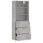 vidaXL Highboard Betongrau 69,5x34x180 cm Holzwerkstoff vidaXL Highboard Betongrau 69,5x34x180 cm Holzwerkstoff