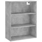 vidaXL Highboard Betongrau 69,5x34x180 cm Holzwerkstoff vidaXL Highboard Betongrau 69,5x34x180 cm Holzwerkstoff