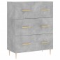 vidaXL Highboard Betongrau 69,5x34x180 cm Holzwerkstoff vidaXL Highboard Betongrau 69,5x34x180 cm Holzwerkstoff