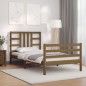 vidaXL Massivholzbett mit Kopfteil Honigbraun 90x200 cm vidaXL Massivholzbett mit Kopfteil Honigbraun 90x200 cm