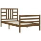 vidaXL Massivholzbett mit Kopfteil Honigbraun 90x200 cm vidaXL Massivholzbett mit Kopfteil Honigbraun 90x200 cm