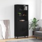 vidaXL Highboard Schwarz 69,5x34x180 cm Holzwerkstoff vidaXL Highboard Schwarz 69,5x34x180 cm Holzwerkstoff