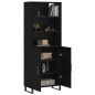 vidaXL Highboard Schwarz 69,5x34x180 cm Holzwerkstoff vidaXL Highboard Schwarz 69,5x34x180 cm Holzwerkstoff