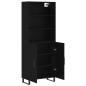 vidaXL Highboard Schwarz 69,5x34x180 cm Holzwerkstoff vidaXL Highboard Schwarz 69,5x34x180 cm Holzwerkstoff