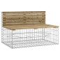 vidaXL Gartenbank aus Gabionen 287x71x65,5 cm Kiefernholz Imprägniert vidaXL Gartenbank aus Gabionen 287x71x65,5 cm Kiefernholz Imprägniert