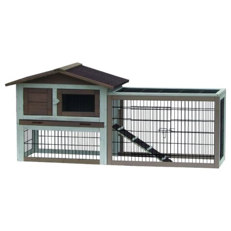 FLAMINGO Kaninchenstall Sunshine Urban 155x53x70 cm Braun