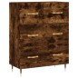 vidaXL Highboard Räuchereiche 69,5x34x180 cm Holzwerkstoff vidaXL Highboard Räuchereiche 69,5x34x180 cm Holzwerkstoff