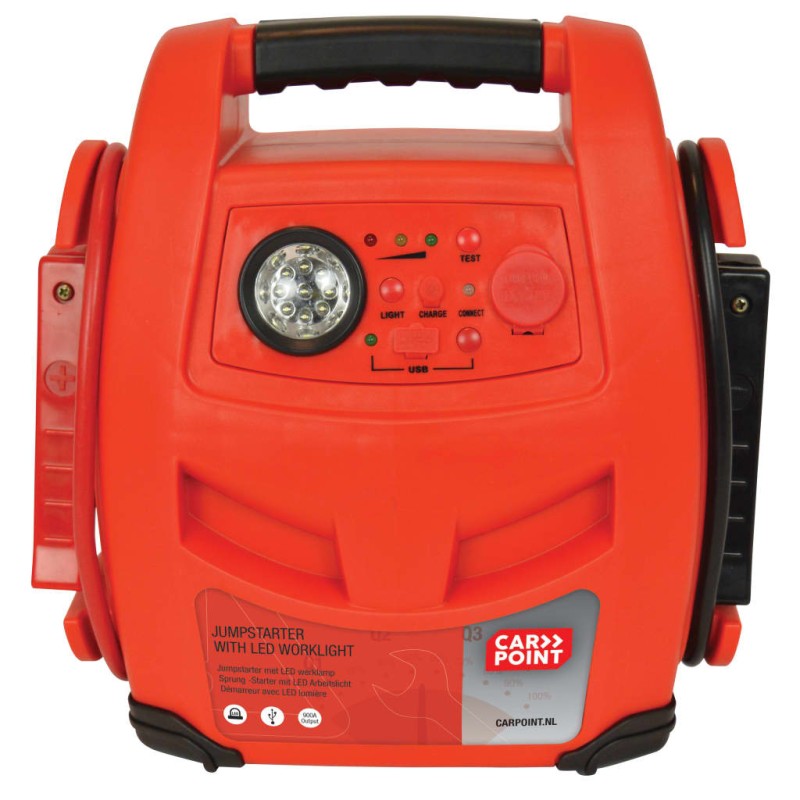 Carpoint 2-in-1 Starthilfegerät mit LED 12V 17 Ah Rot Carpoint 2-in-1 Starthilfegerät mit LED 12V 17 Ah Rot