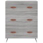 vidaXL Highboard Grau Sonoma 69,5x34x180 cm Holzwerkstoff vidaXL Highboard Grau Sonoma 69,5x34x180 cm Holzwerkstoff