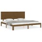 vidaXL Massivholzbett mit Kopfteil Honigbraun 200x200 cm vidaXL Massivholzbett mit Kopfteil Honigbraun 200x200 cm
