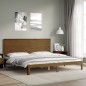 vidaXL Massivholzbett mit Kopfteil Honigbraun 200x200 cm vidaXL Massivholzbett mit Kopfteil Honigbraun 200x200 cm