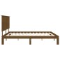 vidaXL Massivholzbett mit Kopfteil Honigbraun 200x200 cm vidaXL Massivholzbett mit Kopfteil Honigbraun 200x200 cm