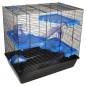 FLAMINGO Hamsterkäfig Jaro 4 58x38x55 cm Schwarz und Blau FLAMINGO Hamsterkäfig Jaro 4 58x38x55 cm Schwarz und Blau