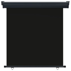 vidaXL Balkon-Seitenmarkise 160 × 250 cm Schwarz
