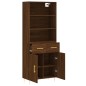 vidaXL Highboard Braun Eichen-Optik 69,5x34x180 cm Holzwerkstoff vidaXL Highboard Braun Eichen-Optik 69,5x34x180 cm Holzwerkstoff