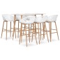 vidaXL 7-tlg. Bar-Set Weiß vidaXL 7-tlg. Bar-Set Weiß