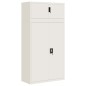 vidaXL Aktenschrank Weiß 90x40x180 cm Stahl vidaXL Aktenschrank Weiß 90x40x180 cm Stahl
