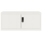 vidaXL Aktenschrank Weiß 90x40x180 cm Stahl vidaXL Aktenschrank Weiß 90x40x180 cm Stahl