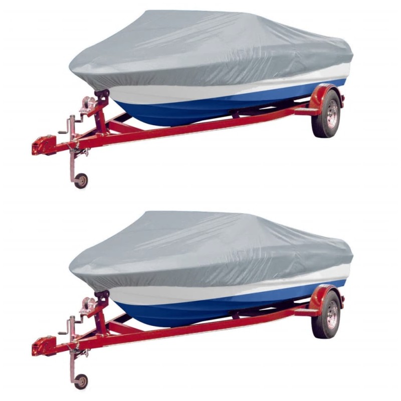 vidaXL Bootspersenninge 2 Stk. Grau Länge 427-488 cm Breite 229 cm vidaXL Bootspersenninge 2 Stk. Grau Länge 427-488 cm Breite 229 cm