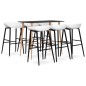 vidaXL 7-tlg. Bar-Set Schwarz und Weiß vidaXL 7-tlg. Bar-Set Schwarz und Weiß