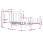 vidaXL Massivholzbett Weiß 120x190 cm vidaXL Massivholzbett Weiß 120x190 cm