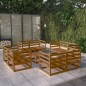 vidaXL 9-tlg. Garten-Lounge-Set Honigbraun Massivholz Kiefer vidaXL 9-tlg. Garten-Lounge-Set Honigbraun Massivholz Kiefer