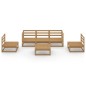 vidaXL 6-tlg. Garten-Lounge-Set Honigbraun Massivholz Kiefer vidaXL 6-tlg. Garten-Lounge-Set Honigbraun Massivholz Kiefer