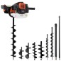 vidaXL Erdbohrer-Set Stahl vidaXL Erdbohrer-Set Stahl