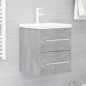 vidaXL Waschbeckenunterschrank Einbaubecken Betongrau Holzwerkstoff vidaXL Waschbeckenunterschrank Einbaubecken Betongrau Holzwerkstoff