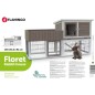 FLAMINGO Kaninchenstall Floret Urban 165x61,5x91 cm Braun FLAMINGO Kaninchenstall Floret Urban 165x61,5x91 cm Braun