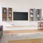 vidaXL TV-Schränke 4 Stk. Grau Sonoma 30,5x30x110 cm Holzwerkstoff vidaXL TV-Schränke 4 Stk. Grau Sonoma 30,5x30x110 cm Holzwerkstoff
