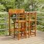vidaXL 3-tlg. Balkonbar-Set Massivholz Akazie vidaXL 3-tlg. Balkonbar-Set Massivholz Akazie