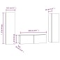 vidaXL 3-tlg. TV-Schrank-Set Räuchereiche Holzwerkstoff vidaXL 3-tlg. TV-Schrank-Set Räuchereiche Holzwerkstoff