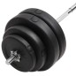 vidaXL Langhantel mit Gewichten 60 kg vidaXL Langhantel mit Gewichten 60 kg