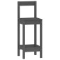 vidaXL 3-tlg. Bar-Set Grau Massivholz Kiefer vidaXL 3-tlg. Bar-Set Grau Massivholz Kiefer