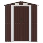 vidaXL Geräteschuppen Dunkelbraun 192x772x223 cm Verzinkter Stahl vidaXL Geräteschuppen Dunkelbraun 192x772x223 cm Verzinkter Stahl