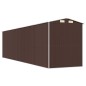 vidaXL Geräteschuppen Dunkelbraun 192x772x223 cm Verzinkter Stahl vidaXL Geräteschuppen Dunkelbraun 192x772x223 cm Verzinkter Stahl