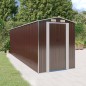 vidaXL Geräteschuppen Dunkelbraun 192x606x223 cm Verzinkter Stahl vidaXL Geräteschuppen Dunkelbraun 192x606x223 cm Verzinkter Stahl