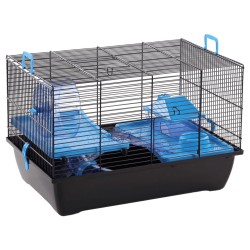 FLAMINGO Hamsterkäfig Jaro 2 50,5x33x32,5 cm Schwarz und Blau