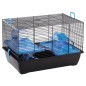 FLAMINGO Hamsterkäfig Jaro 2 50,5x33x32,5 cm Schwarz und Blau FLAMINGO Hamsterkäfig Jaro 2 50,5x33x32,5 cm Schwarz und Blau