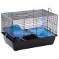 FLAMINGO Hamsterkäfig Jaro 2 50,5x33x32,5 cm Schwarz und Blau FLAMINGO Hamsterkäfig Jaro 2 50,5x33x32,5 cm Schwarz und Blau